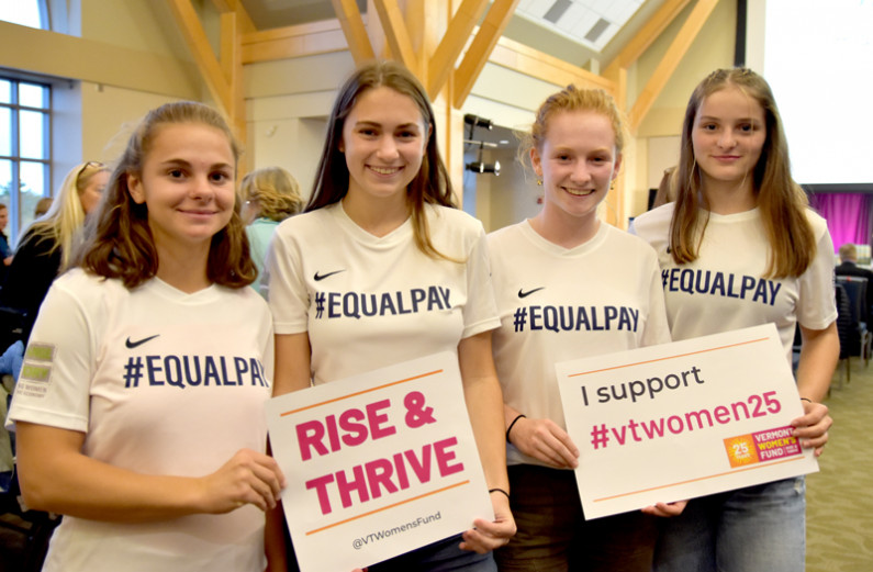 EqualPay girls at VWF event